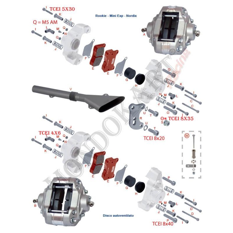 Vite Testa Cilindrica M4x6 mm, MONDOKART, kart, go kart