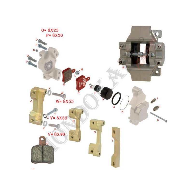 Straight brake hose pipes fitting connection, mondokart, kart