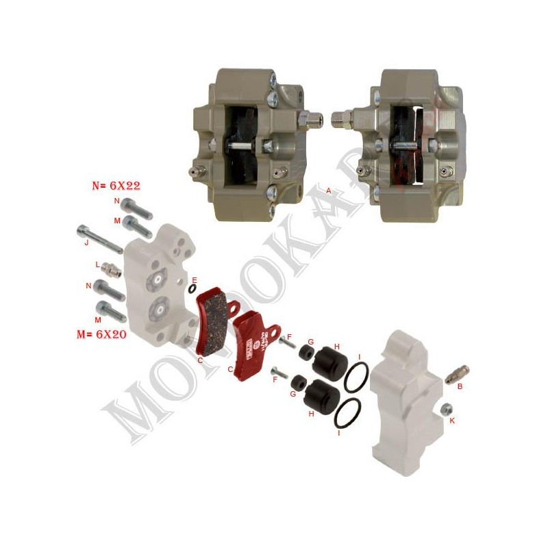 TPSCEI Senkkopfschraube 3x12 vorderen Sattels SA3 OTK TonyKart