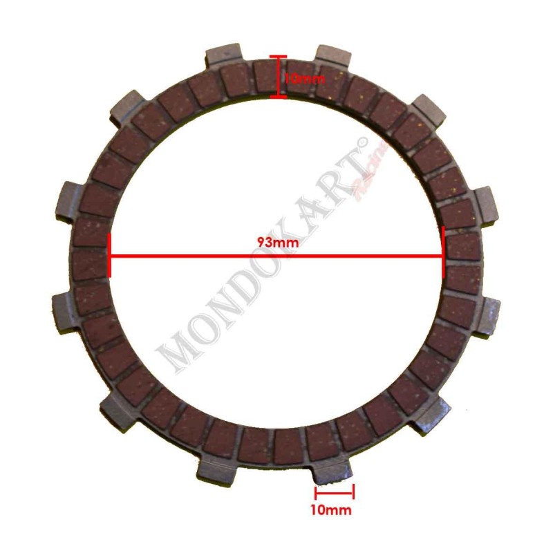 Clutch Plate Padded Iame Screamer (1-2) RT (Racing), mondokart