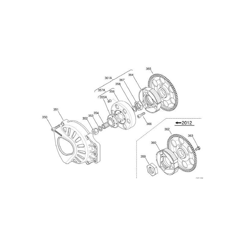 Cage Aiguille Embrayage Pinion Iame, MONDOKART, kart, go kart