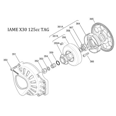 OR (oring) Calotta Frizione Iame (nuovo tipo), MONDOKART, kart