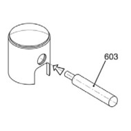 Lochen Druckstift (15 mm) für 125cc KF OK KZ, MONDOKART, kart