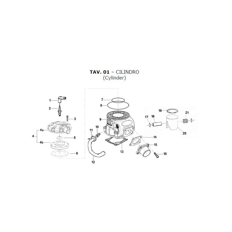 Dichtung Auspuff vier Löcher TM KZ10 - KZ10B - KZ10C