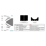 Stützmembrane oben Oring unten Carbon TM KZ, MONDOKART, kart