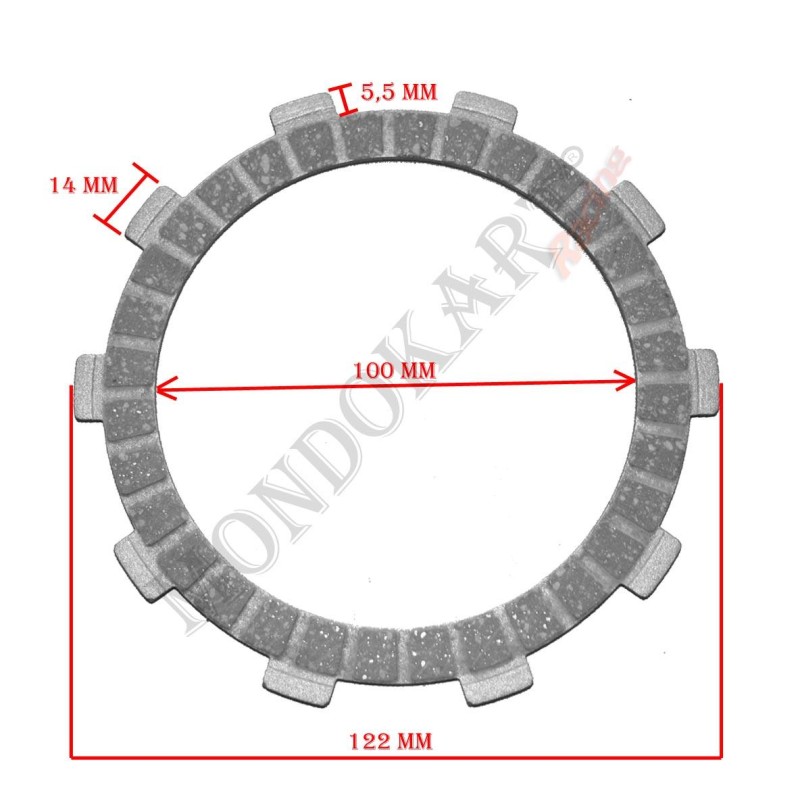 Sintered plate clutch TM, mondokart, kart, kart store, karting