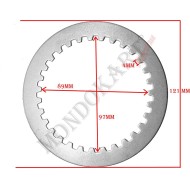 Disco Acero Embrague 1,5mm TM, MONDOKART, kart, go kart