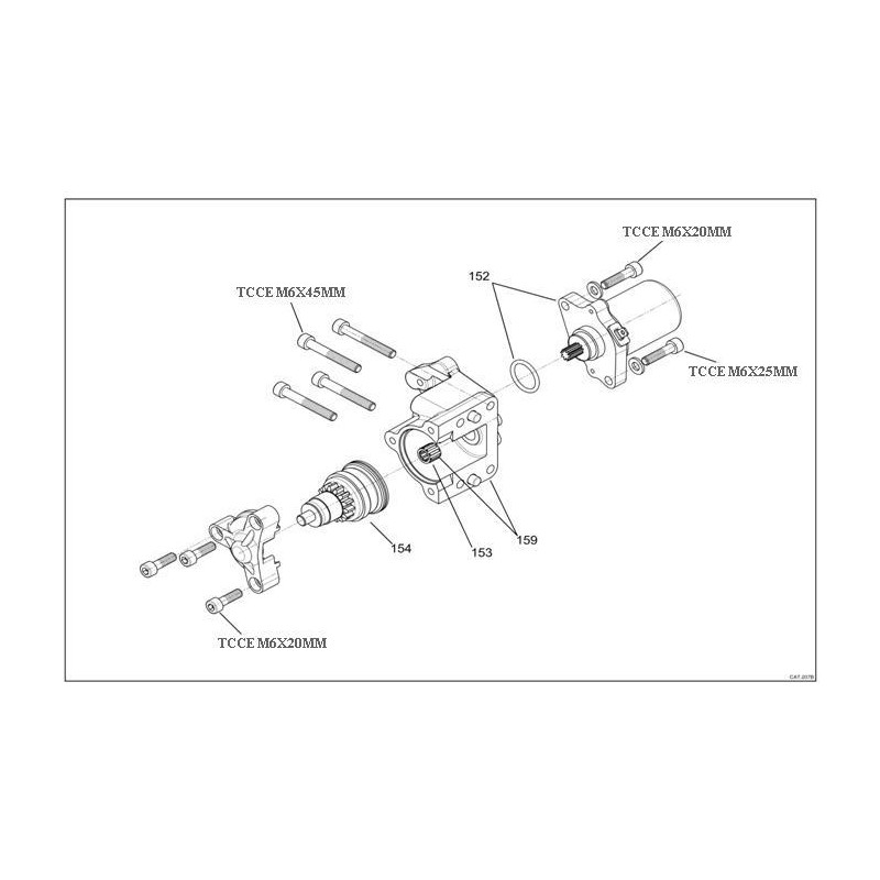 Supporto motorino avviamento Iame Swift 60cc & X30 Waterswift