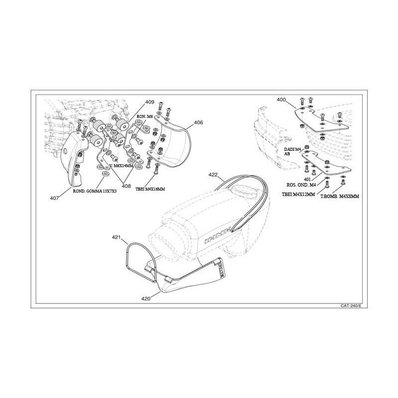 Flange lower conveyor Iame Swift, mondokart, kart, kart store