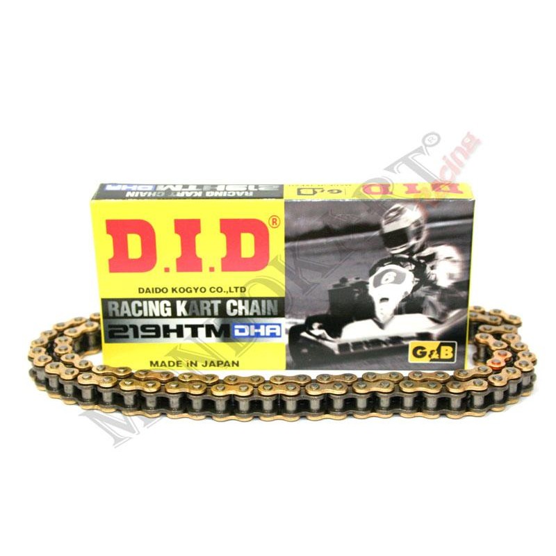 Kette DID 219 KF OK 125cc 60cc HTM DHA G&B, MONDOKART, kart, go
