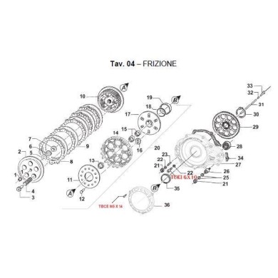Grano 6 x 30 Frizione TM, MONDOKART, kart, go kart, karting