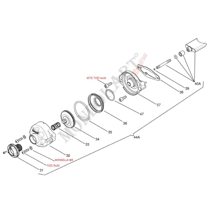 Joint Torique Membrane Valve Echappement Iame OK - KF