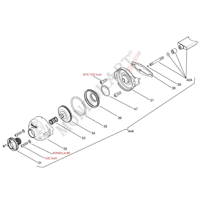 Joint Valve d'échappement Iame OK - KF, MONDOKART, kart, go