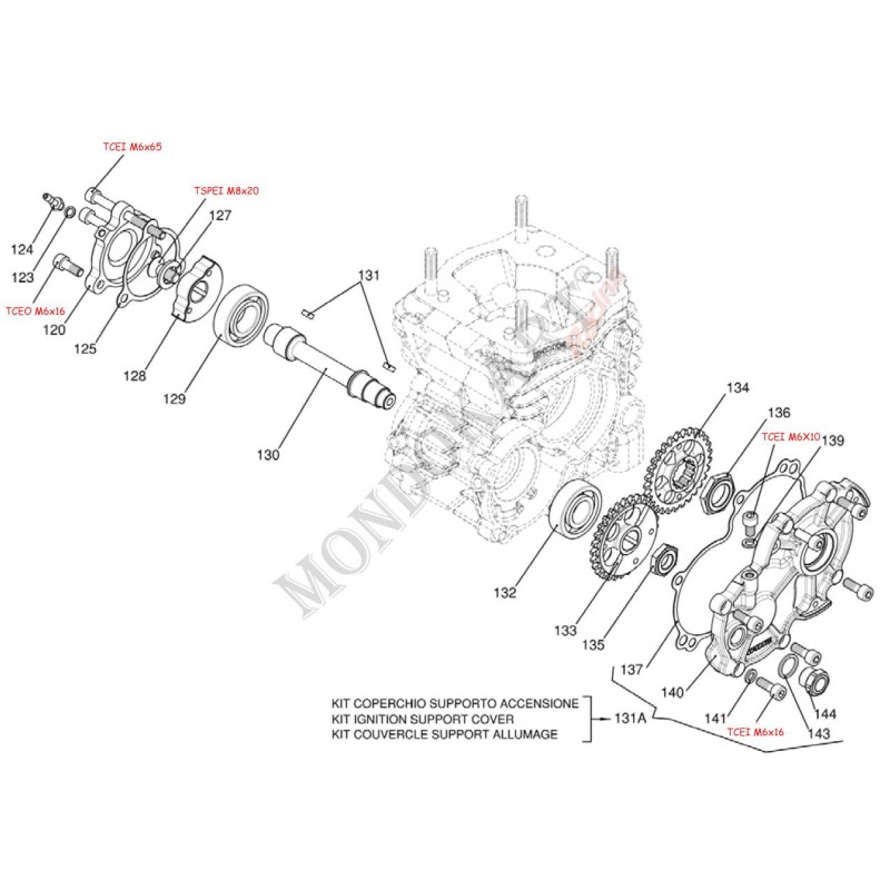 Ausgleichsgetriebe Iame OK - OKJ, MONDOKART, kart, go kart