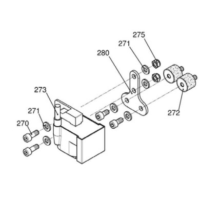 Coil support bracket Iame OK, mondokart, kart, kart store