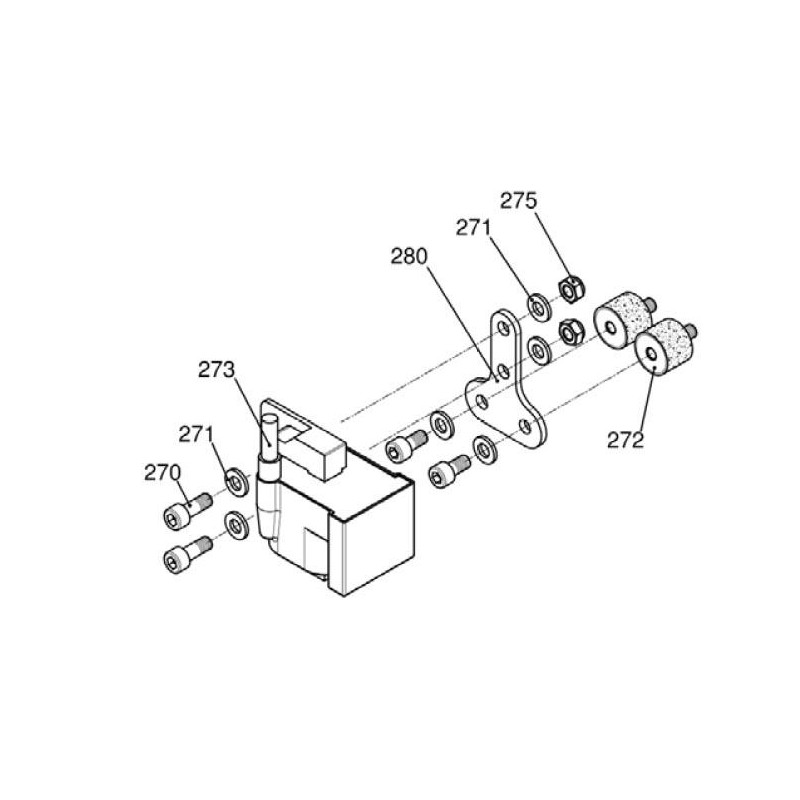 Spulenträger Klammer Iame OK, MONDOKART, kart, go kart