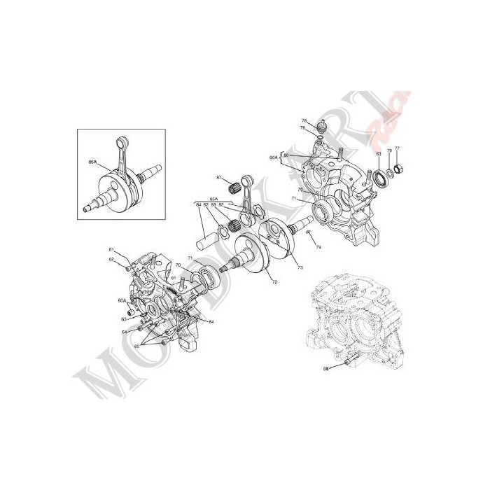 Clavette Embrayage / pignon / volant Iame, MONDOKART, kart, go