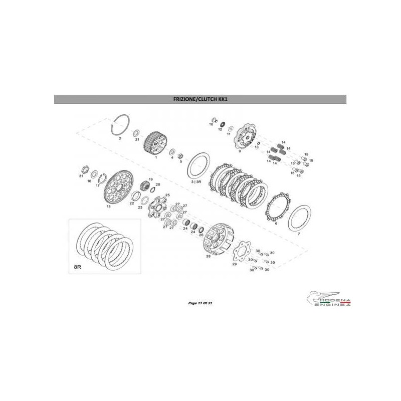 Anello di tenuta 42x52x4 Maxter MXO MXS MXS2 - Modena KK1 MKZ