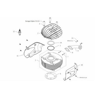 Colector Escape BMB 100cc EKJ, MONDOKART, kart, go kart