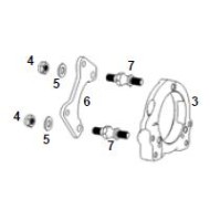 Esparrago Soporte Pinza Freno Trasera M10x23 CRG, MONDOKART